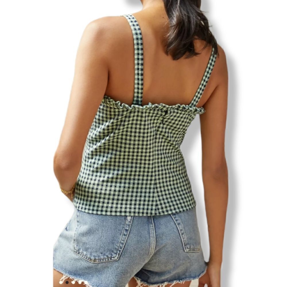 Anthropologie Eva Franco Gingham Sweetheart Tank XL NWT - Picture 4 of 8